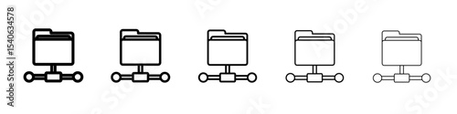 FTP navigate up icon Flat design on isolated background
