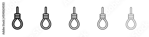 gallows icon Flat design on isolated background