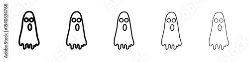 ghost icon Flat design on isolated background