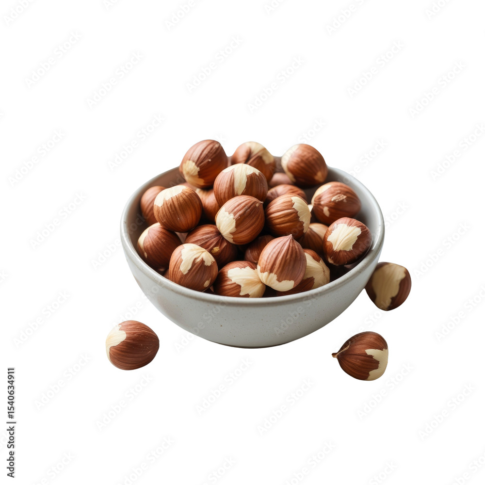 Fototapeta premium Bowl of Hazelnuts Delicious and Nutritious