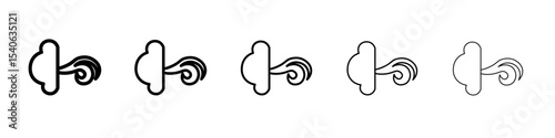 gust icon Flat design on isolated background