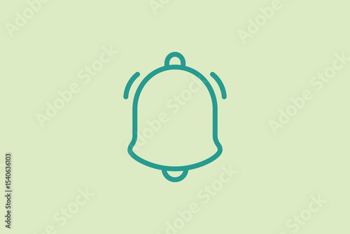 Notification icon. icon related to UI elements. suitable for web site, app, user interfaces,element, printable etc. line icon style. simple vector design editable