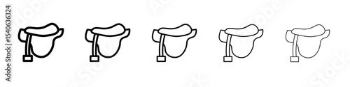 horse saddle icon Flat design on isolated background