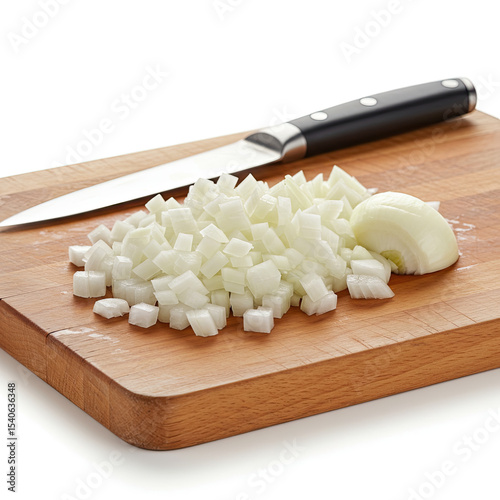 sliced onion on a chopping board