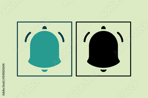 Notification icon. icon related to UI elements. suitable for web site, app, user interfaces,element, printable etc. solid icon style. simple vector design editable