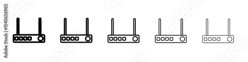 internet router icon Flat design on isolated background