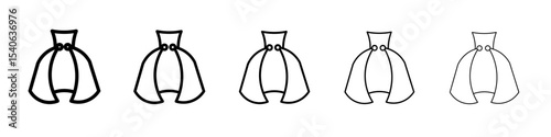 Invisibility Cloak icon Flat design on isolated background