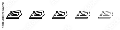 iron icon Flat design on isolated background