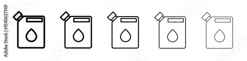 Jerrycan oil icon Flat design on isolated background