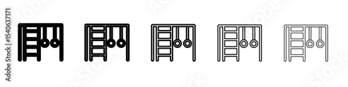 jungle gym icon Flat design on isolated background