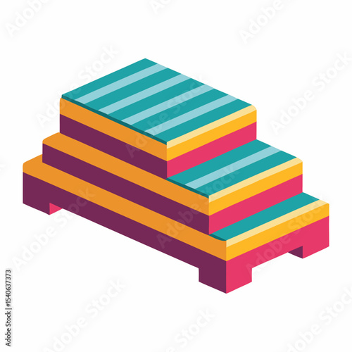 stack of colorful books
