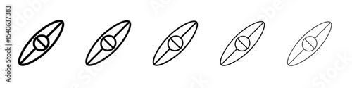 kayak icon Flat design on isolated background