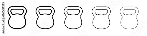 kettlebell icon Flat design on isolated background