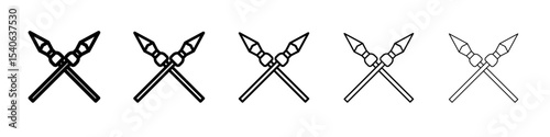 lance icon Flat design on isolated background