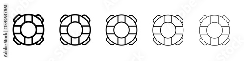 lifebuoy icon Flat design on isolated background