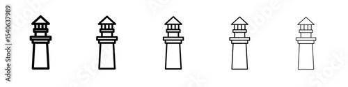 light house icon Flat design on isolated background