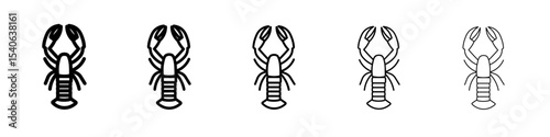 lobster icon Flat design on isolated background
