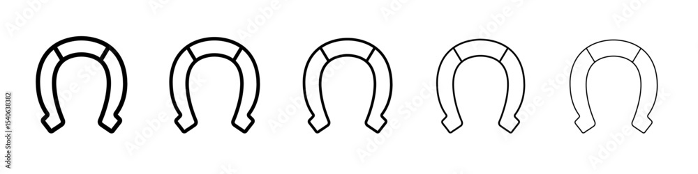 lucky horseshoe icon Flat design on isolated background lucky horseshoe icon Flat design on isolated background