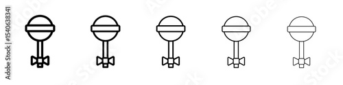 lollipop icon Flat design on isolated background