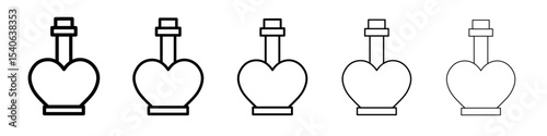 Love Elixir icon Flat design on isolated background