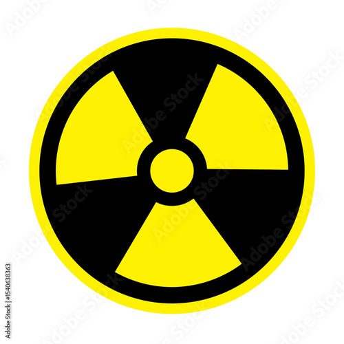 The radiation icon. Radiation symbol.