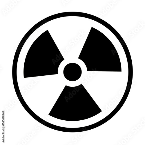 The radiation icon. Radiation symbol.