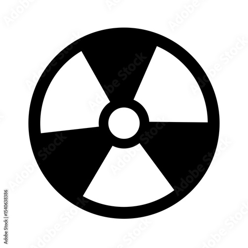 The radiation icon. Radiation symbol.