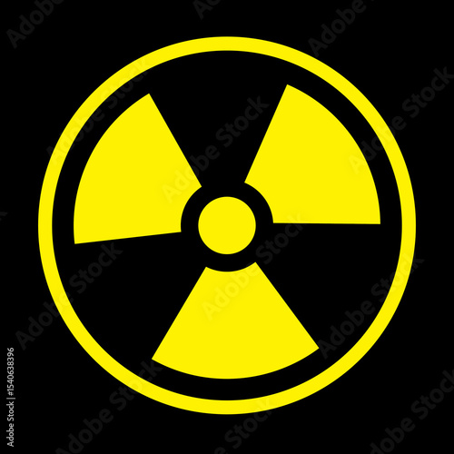 The radiation icon. Radiation symbol.