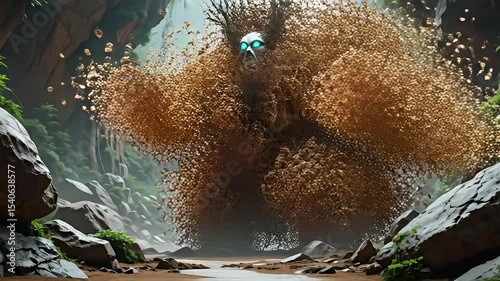 Mystical Forest Creature Transformation Sequence: A Creature Evolves and Transforms