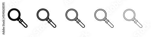 magnify icon Flat design on isolated background