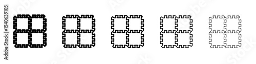 mat icon Flat design on isolated background