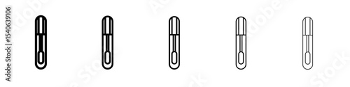 Mascara brush icon Flat design on isolated background