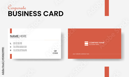 Premium Corporate Business Card Template – Clean, Minimalist, and Professional Layout Featuring Modern Typography, Double-Sided Design, and Editable Details for Branding, Marketing, and Networking.