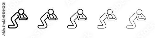Nausea icon Flat design on isolated background