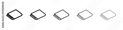 Newspaper icon Flat design on isolated background