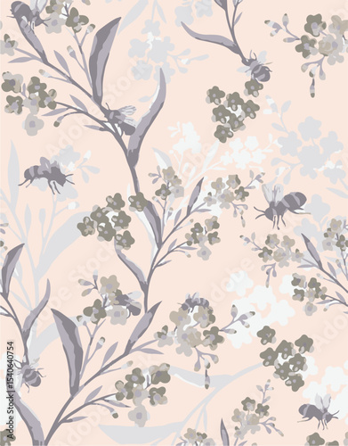 Wallpaper Mural Tropical sunset seamless pattern with silhouettes of palm trees. Red summer vacation print with background of the setting sun, jungle plant Hand-drawn textile design, wallpaper in collage style Vector Torontodigital.ca