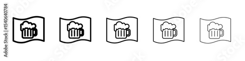 oktoberfest icon Flat design on isolated background