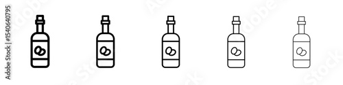 Olive oil icon Flat design on isolated background