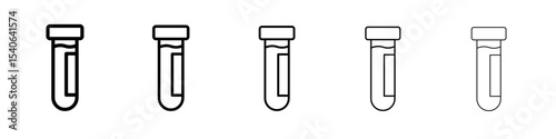 PCR test icon Flat design on isolated background