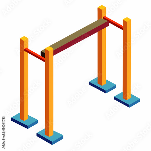 playground equipment isolated on white