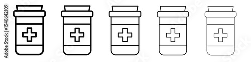 pills icon Flat design on isolated background