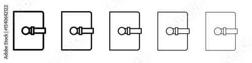 pin icon Flat design on isolated background