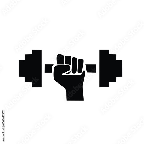 Barbell icon isolated on white background. Barbell icon simple sign. Barbell icon trendy and modern symbol for graphic and web design.