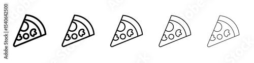 pizza icon Flat design on isolated background