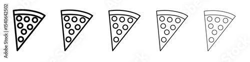 pizza icon Flat design on isolated background
