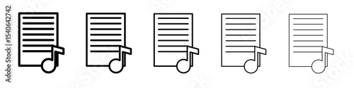 playlist icon Flat design on isolated background