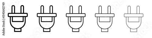 Plug icon Flat design on isolated background