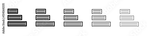 Priority icon Flat design on isolated background