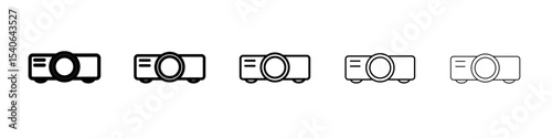projector icon Flat design on isolated background
