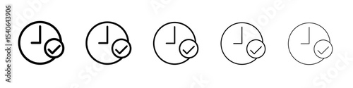 Quick approval icon Flat design on isolated background